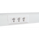 Суппорт с рамкой на 3 поста (45х45) в профиль для кабель-канала 100х50, аналог Legrand 30547