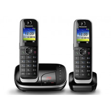 Радиотелефон DECT Panasonic KX-TGJ322RU, 2 трубки,  черный