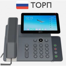 SIP телефон РТУ T27BP RU, Android, 20 линий, 2 порта 10/100/1000, 7" цветной дисплей Touch Scrin 1024x600, PoE, 115 DSS, РЕЕСТР
