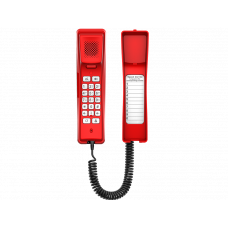Гостиничный IP телефон Fanvil H2U, 2 SIP линии, PoE, без БП, красный