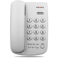 Проводной телефон teXet TX-241, светло-серый