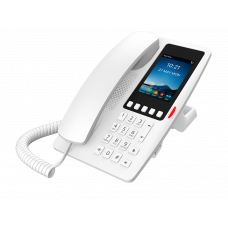 Гостиничный IP телефон Fanvil H6W, 2 SIP линии, 5 DSS клавиш, цветной IPS экран 3,5 дюйма, Wi-Fi, PoE, белый