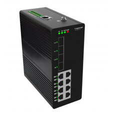  Управляемый коммутатор уровня 2 для установки на DIN-рейку, 8 портов 10/100/1000BaseT RJ45, 4 порта 1GE SFP